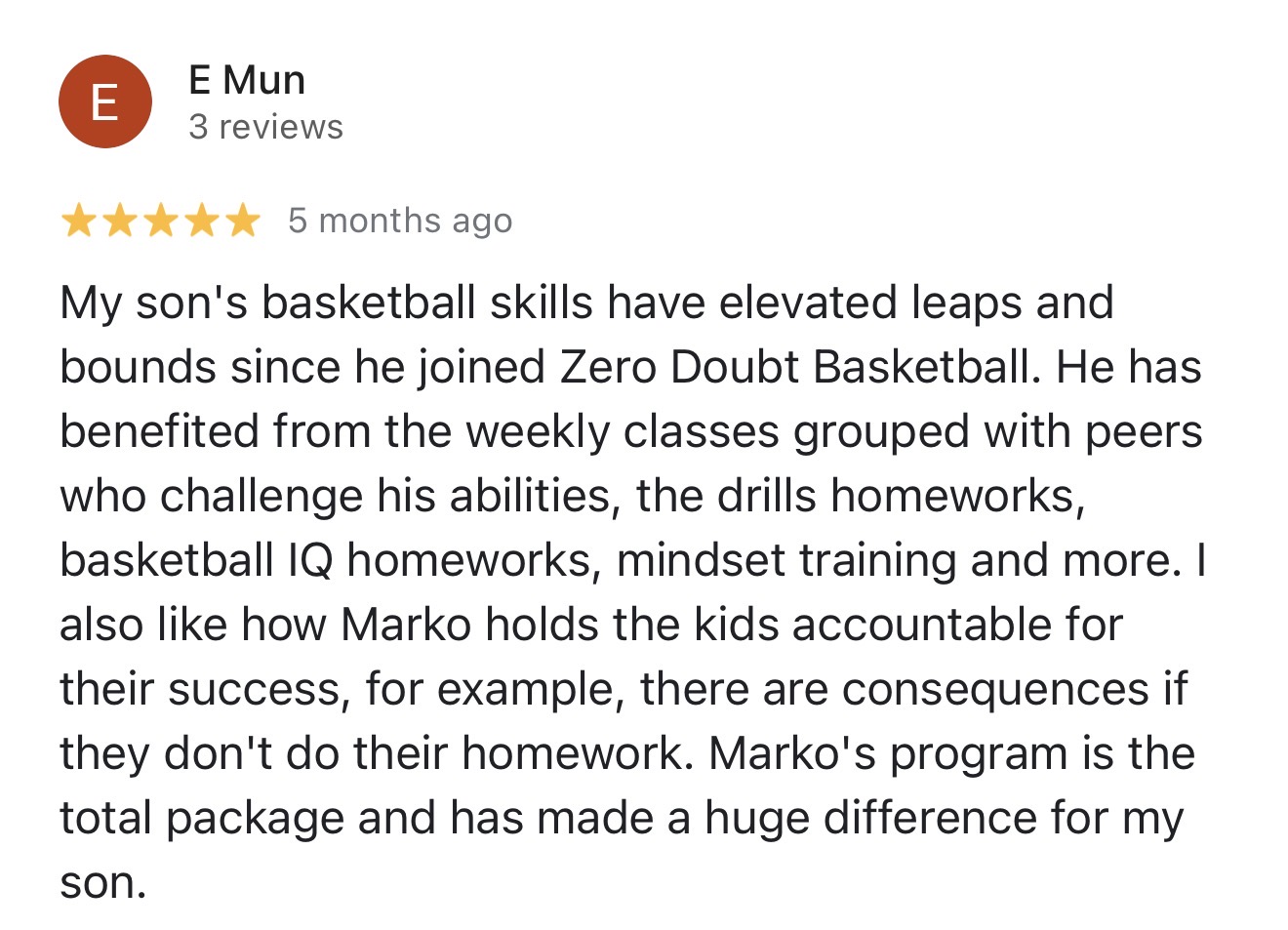 Google review screenshot 4